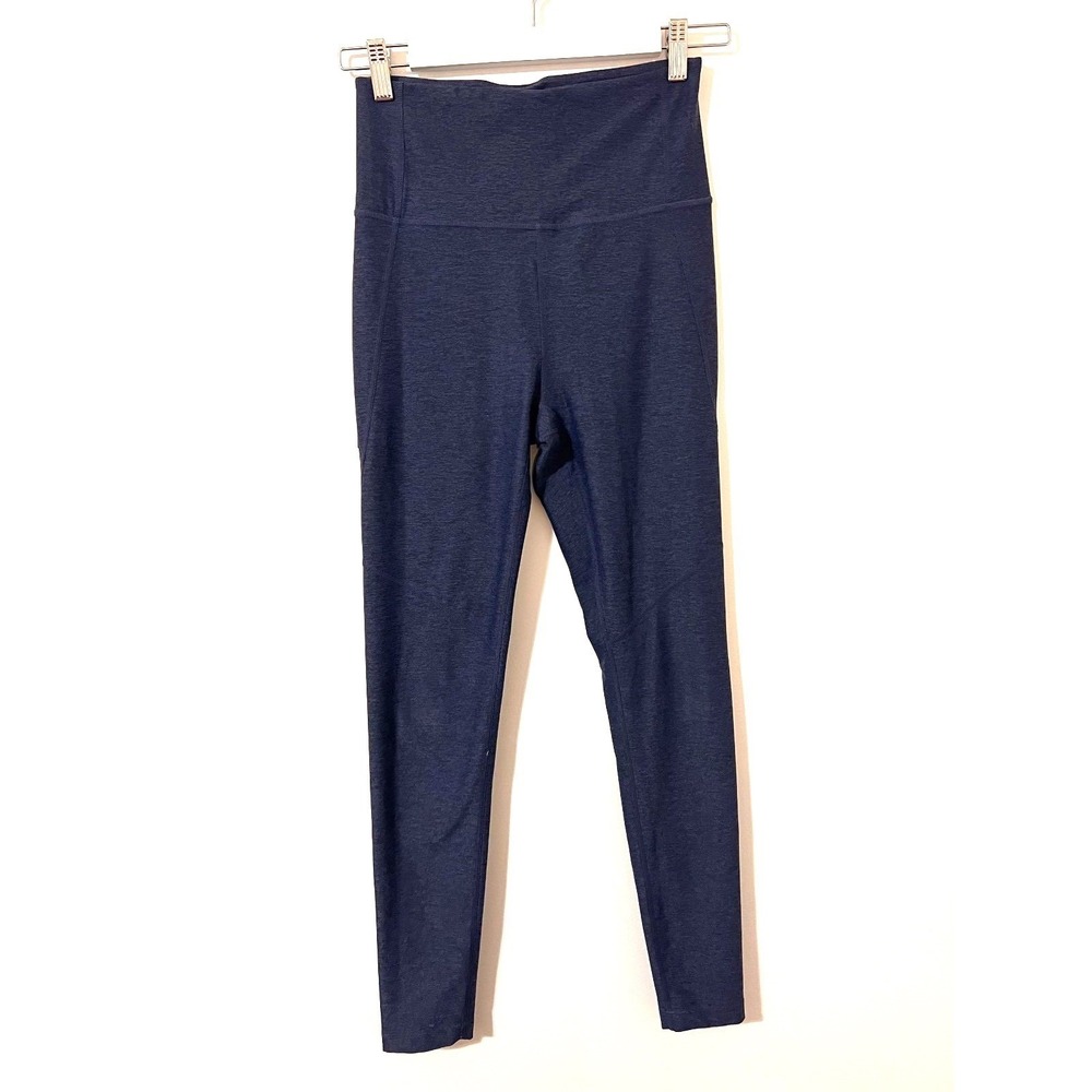 Outdoor Voices Blue Full Length High Rise Tech Sweat‎ Flex Leggings Size S